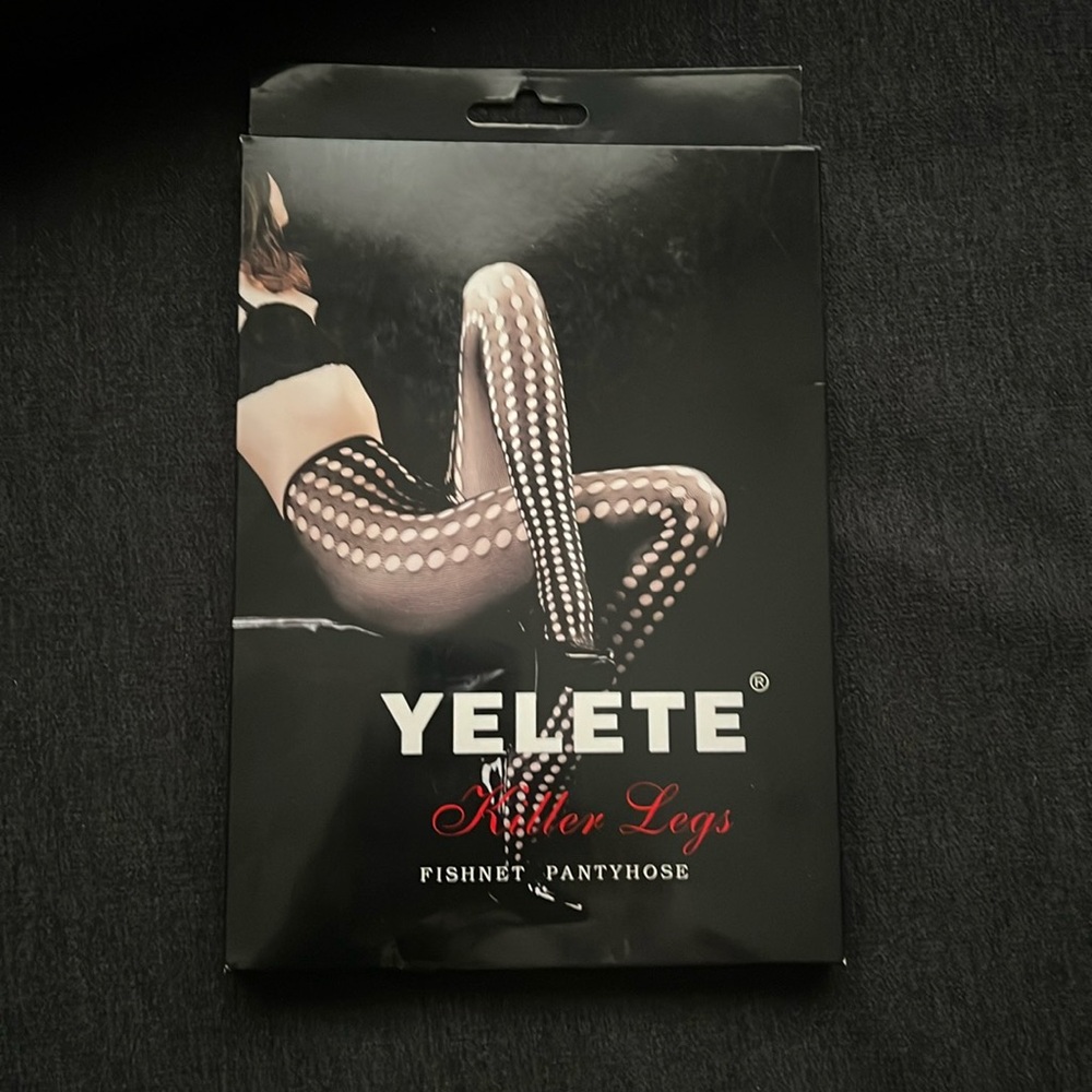 Yelete Fishnet Tights New In Box. One size.